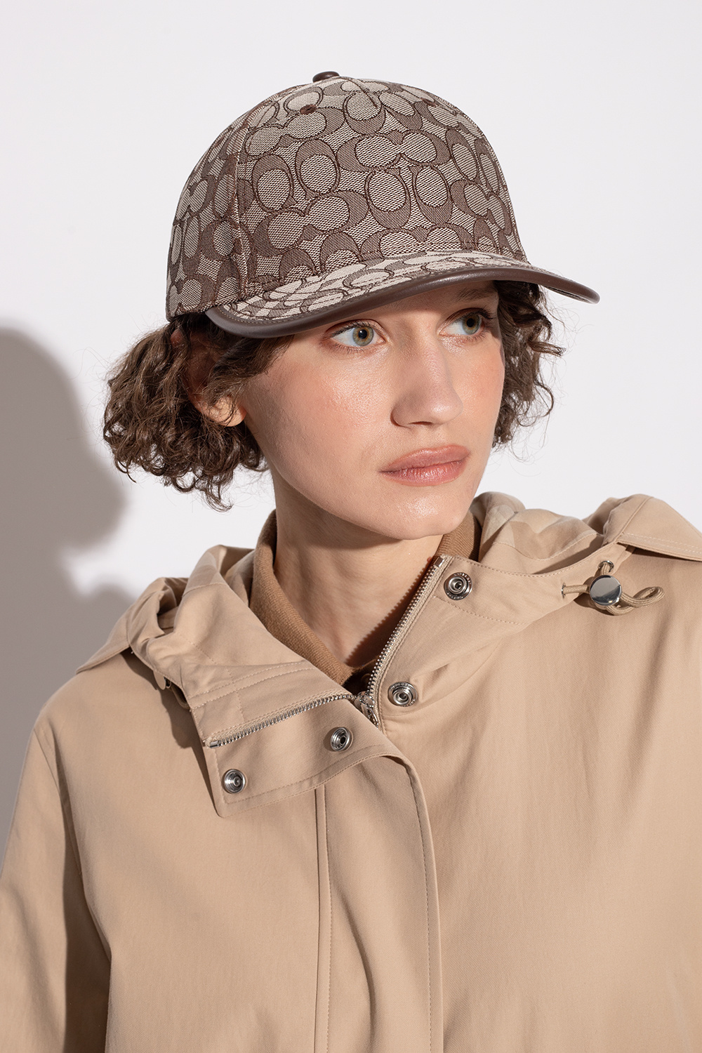 Coach Tabby colour-block crossbody bag - Brown Baseball cap
